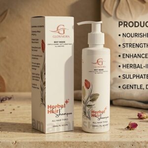 Glowmora Herbal Hair Shampoo for Strong & Healthy Hair – 200ml
